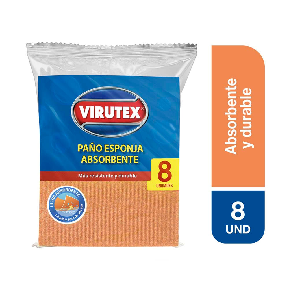Paño Esponja Absorbente Virutex 8un