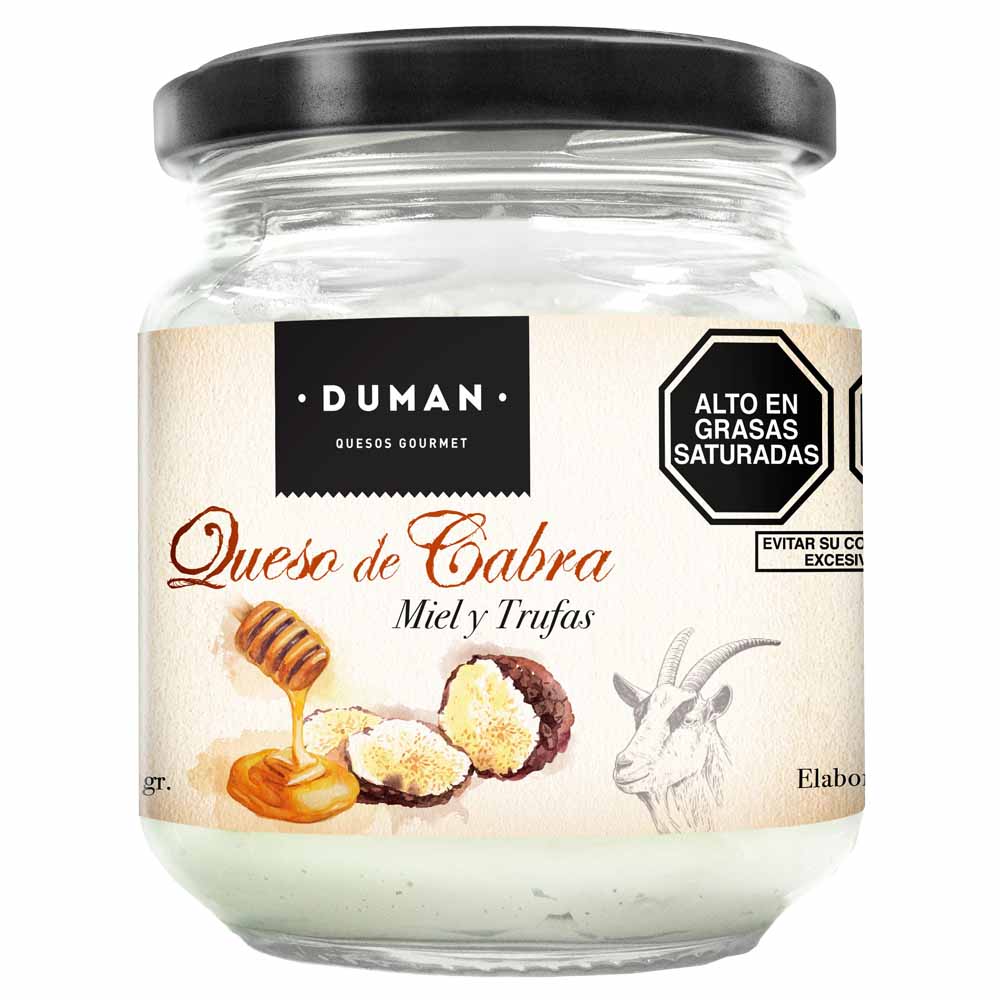 Queso Crema de Cabra Miel y Trufas DUMAN Frasco 150g