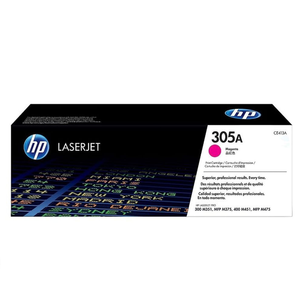 TONER HP 305A MAGENTA CE413A L.J.P 300, 400 ORIGINAL