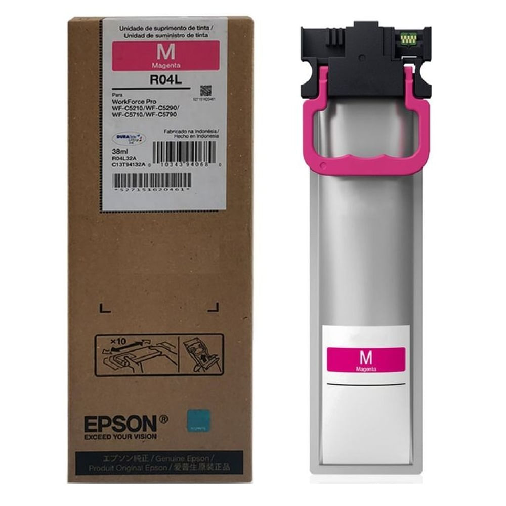 Kit 4 Tinta Epson T942 T941 WF-C5790, WF-C5710, WF-C5290 Original - 136ml - 38ml