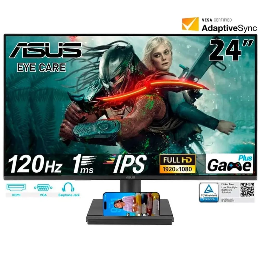 Monitor Asus Gaming VA249HG, 24 FHD IPS, 120Hz, 1ms