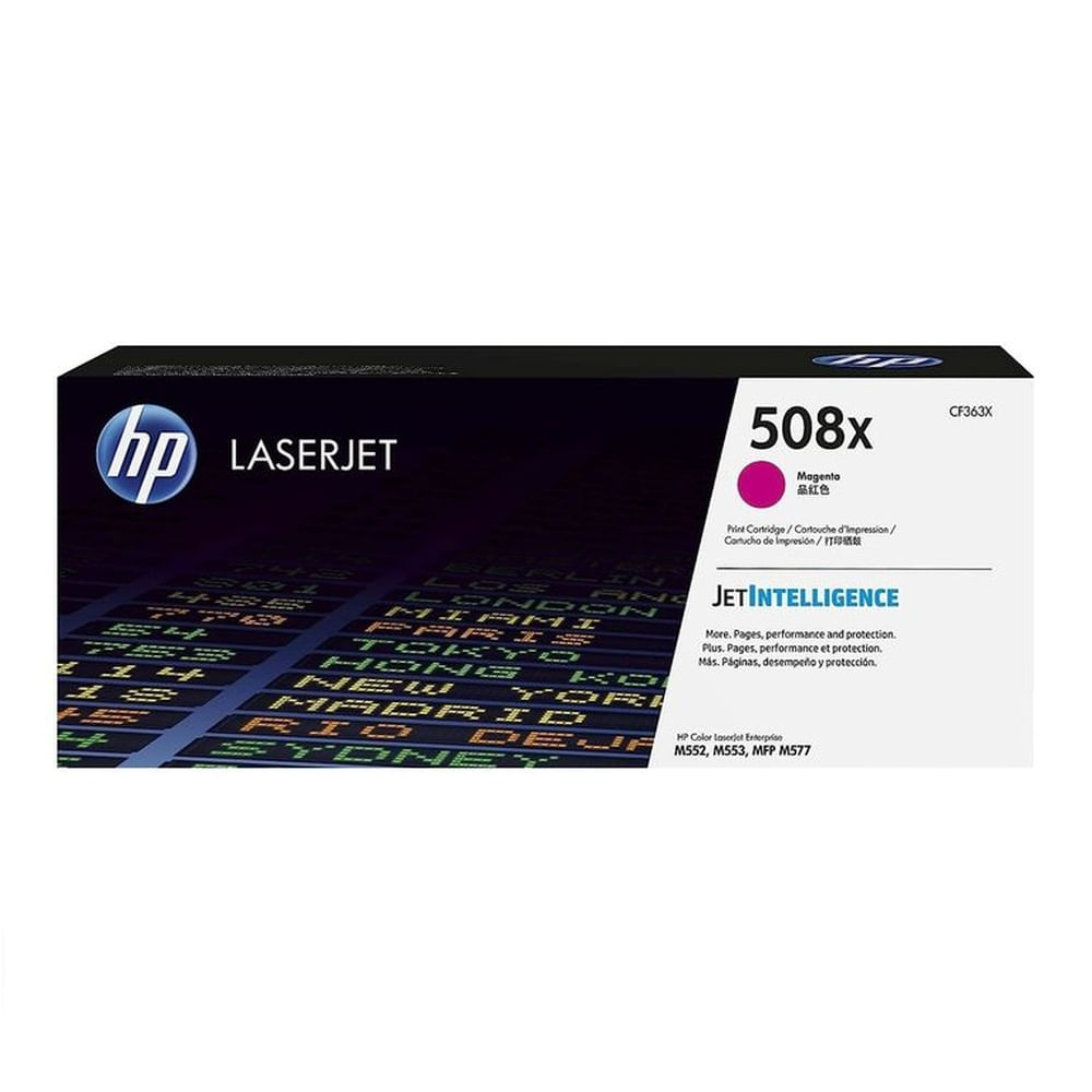TONER HP 508X MAGENTA CF363X L.J. M552 ORIGINAL