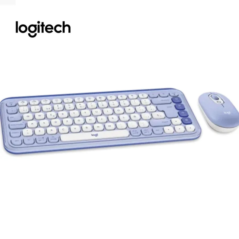 TECLADO LOGITECH + MOUSE POP ICON BLUETOOTH LILA