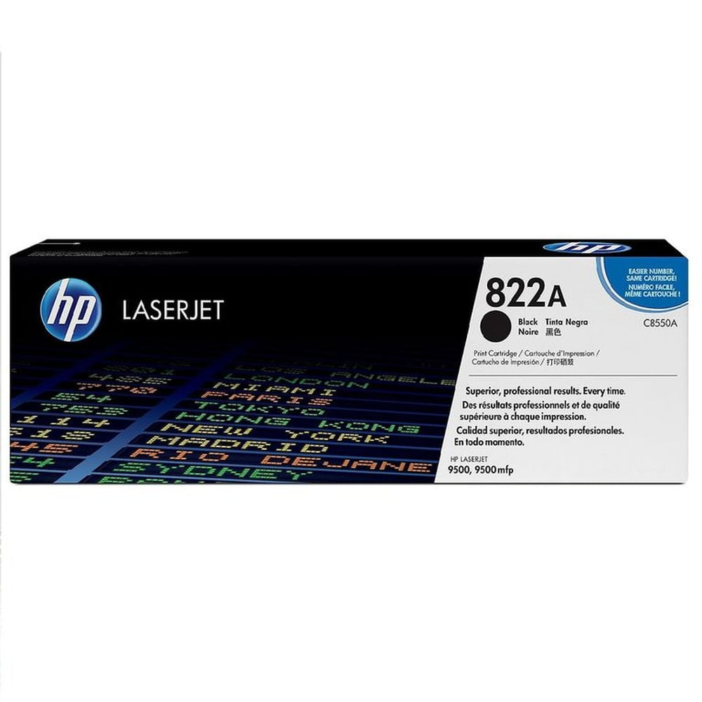 TONER HP 822A NEGRO C8550A L.J. 9000, 9050 ORIGINAL