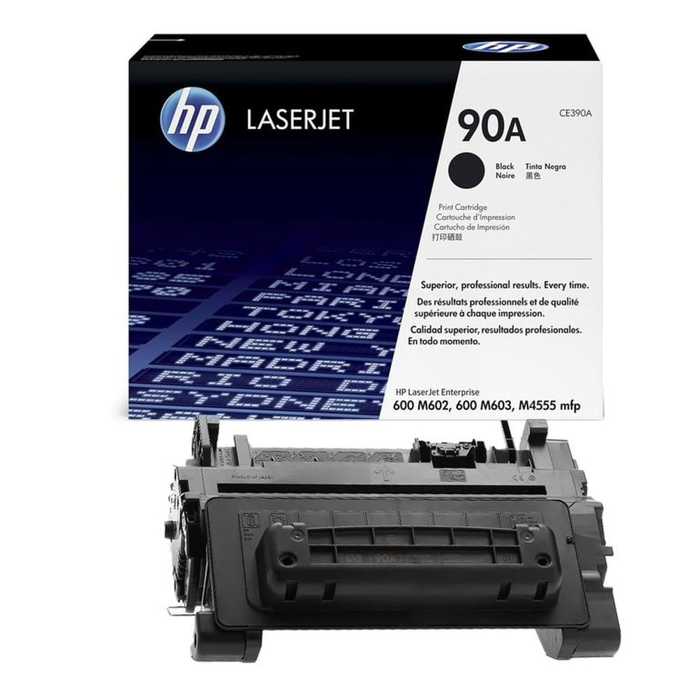 TONER HP 90A NEGRO CE390A L.J. 4555 ORIGINAL