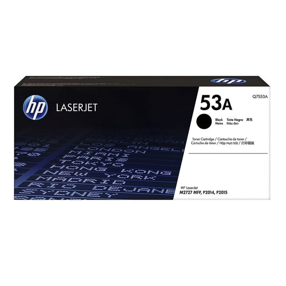 TONER HP 53A NEGRO Q7553A L.J. P2015, M2727 ORIGINAL