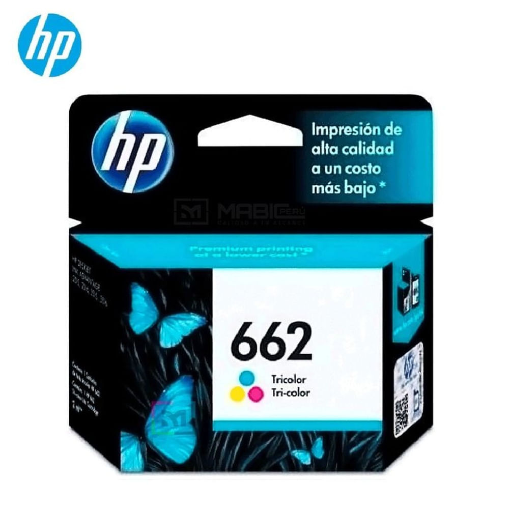 Cartucho de Tinta HP 662 Tricolor CZ104AL Deskjet 2515, 3515 Original