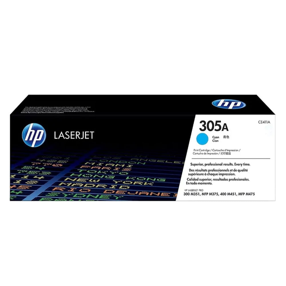 TONER HP 305A CIAN CE411A L.J.P 300, 400 ORIGINAL