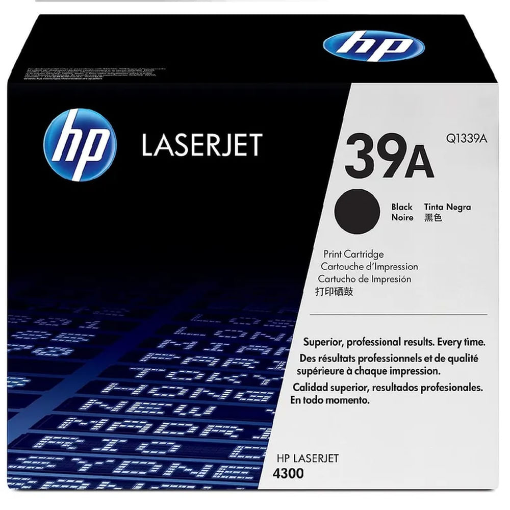 TONER HP 39A NEGRO Q1339A L.J. 4300 ORIGINAL