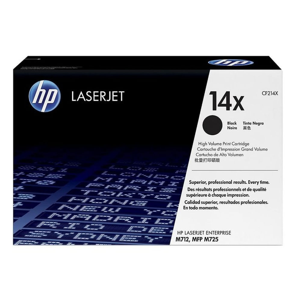 TONER HP 14X NEGRO CF214X L.J.E. 700, M725, M712 ORIGINAL