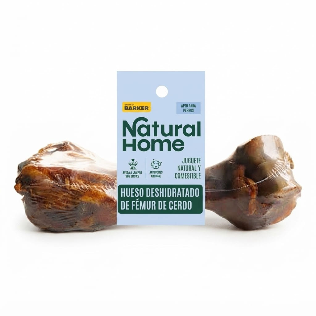 Hueso Deshidratado de Fémur de Cerdo Natural Home 16-18 cm