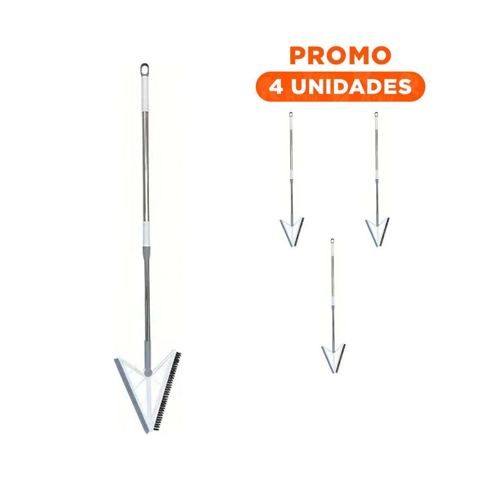 Pack4 Cepillo Multiuso y Silicona 2 en 1 para Mantener Casa Ordenada Blanco