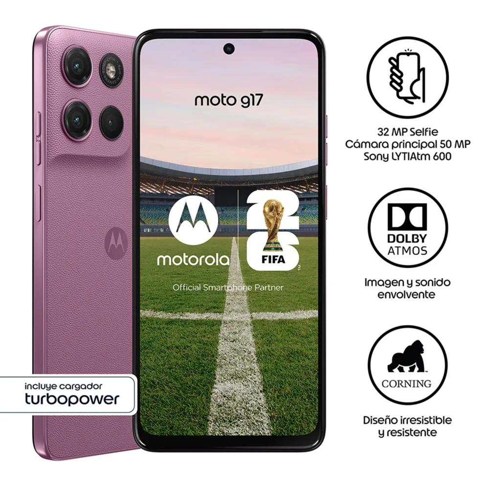 Celular Motorola MOTO G17 256GB 4GB ROSA
