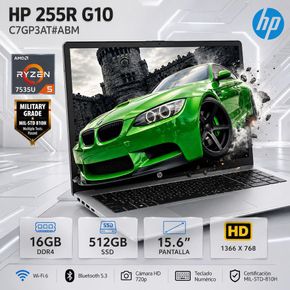 HP 255R G10 Ryzen 5 7535U 16GB RAM 512GB