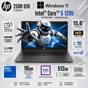 HP 250R G10 Core 5 120U 16GB RAM 512GB