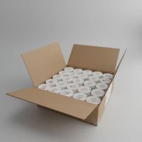 Caja de 50 rollos de 1000 etiquetas adhesivas térmico stickers 50x25mm 2x1 tuco de 1 pulgada