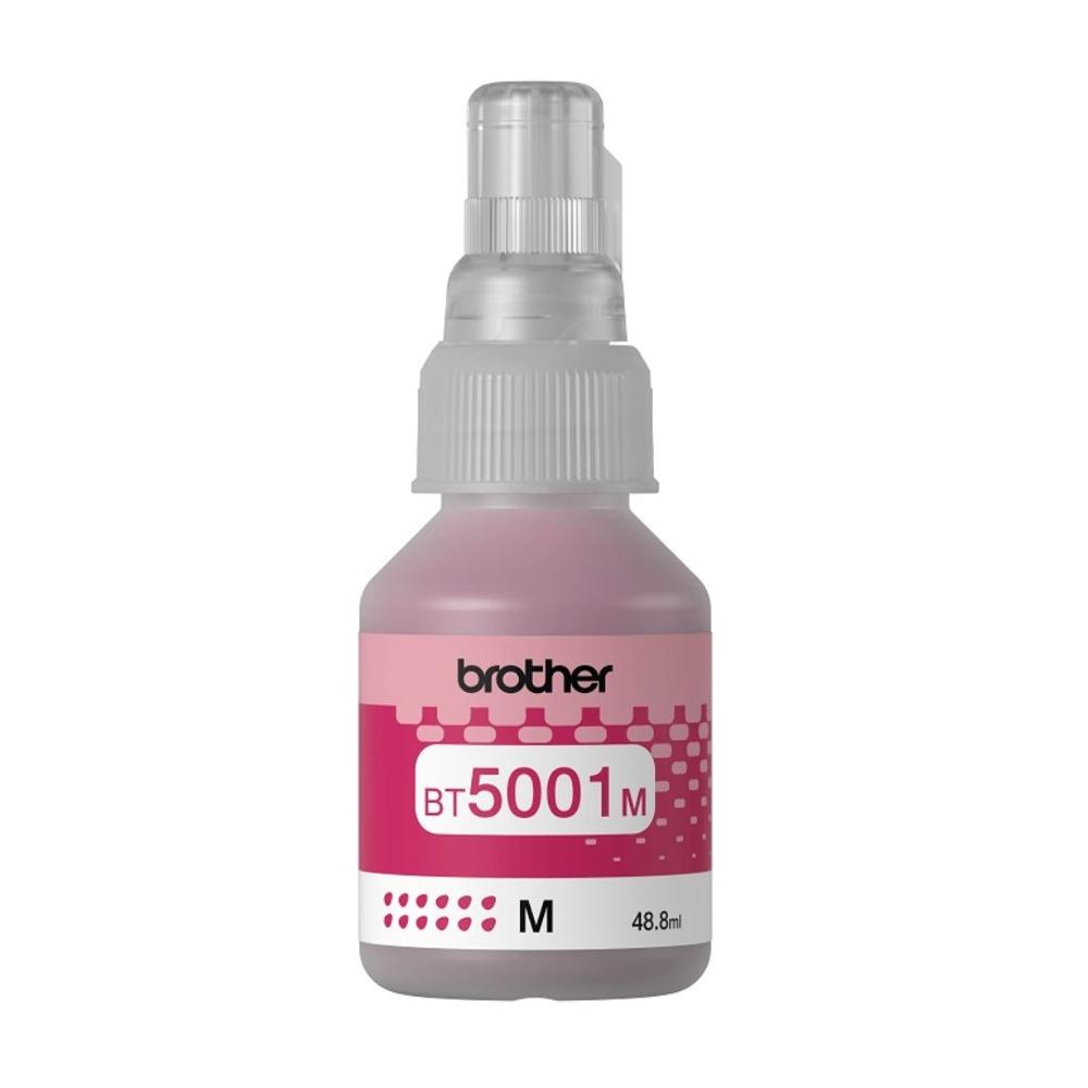 Botella de Tinta Brother BT5001M Magenta 48.8ml para InkBenefit Tank DCP-T300/T500W/T700W