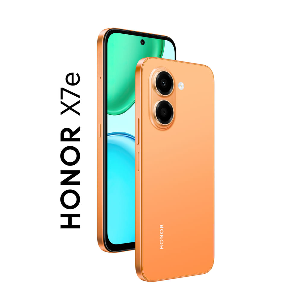 Celular HONOR X7e 6GB Ram 256GB Rom - Naranja