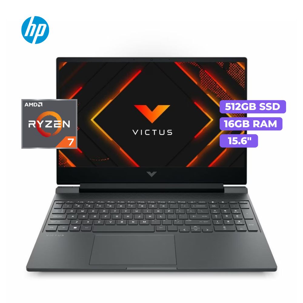 Laptop Hp Victus 15-FB3022LA AMD Ryzen 7 7445HS 16GB 512GB SSD 15.6 FHD 144Hz