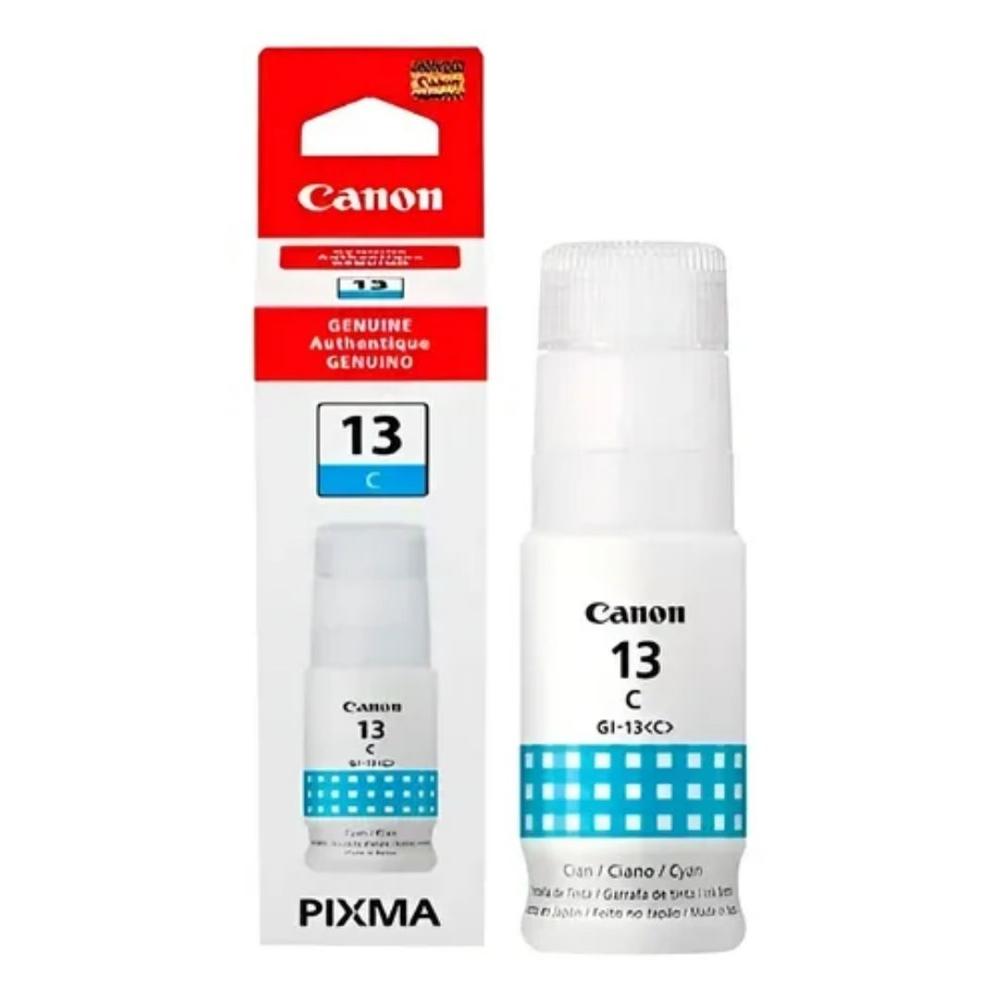 Botella de Tinta Canon GI-13C Cyan 70ml para PIXMA MegaTank G510/G610