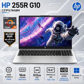 HP 255R G10 Ryzen 5 7520U 16GB RAM 512GB