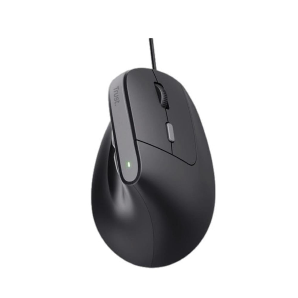 Mouse Bayo II Ergonómico - Negro Trust