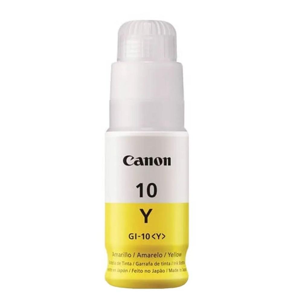 Botella de Tinta Canon GI-10Y Amarillo 70ml para PIXMA G5010/G5011/G6010/G6011