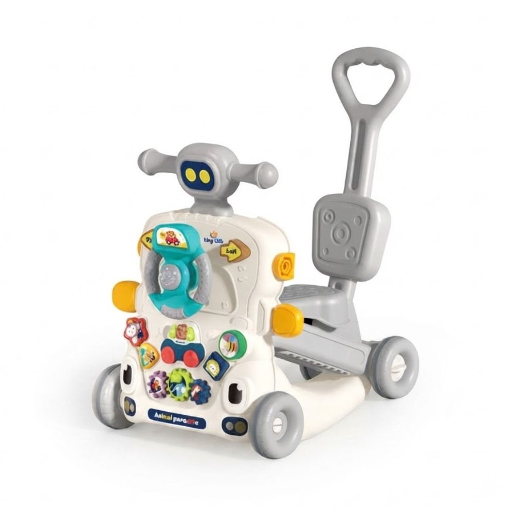 Caminador Musical Multifuncional 6 en 1 Gris Bibi irn Baby Rocker Activity Walker 6036