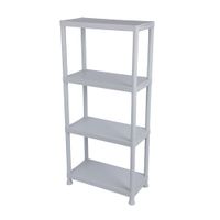 Estante de plástico PR012301 Gris de 4 Niveles