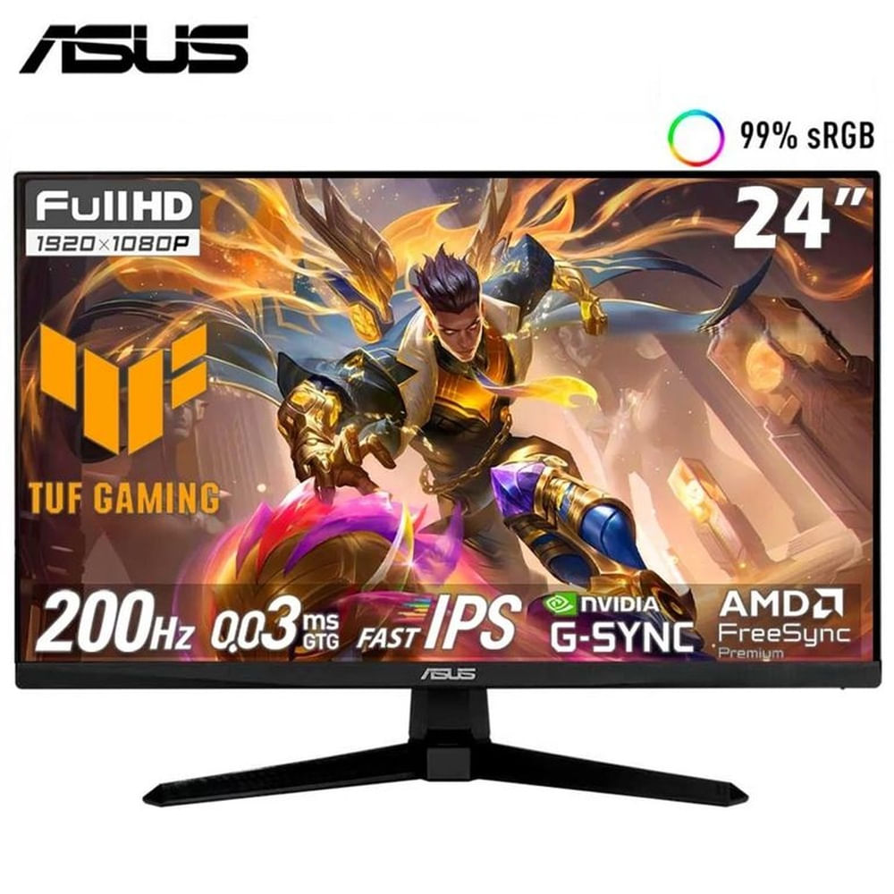 Monitor Asus TUF Gaming VG249Q5A, 24 FHD IPS, 200Hz, 0,03ms, Parlante