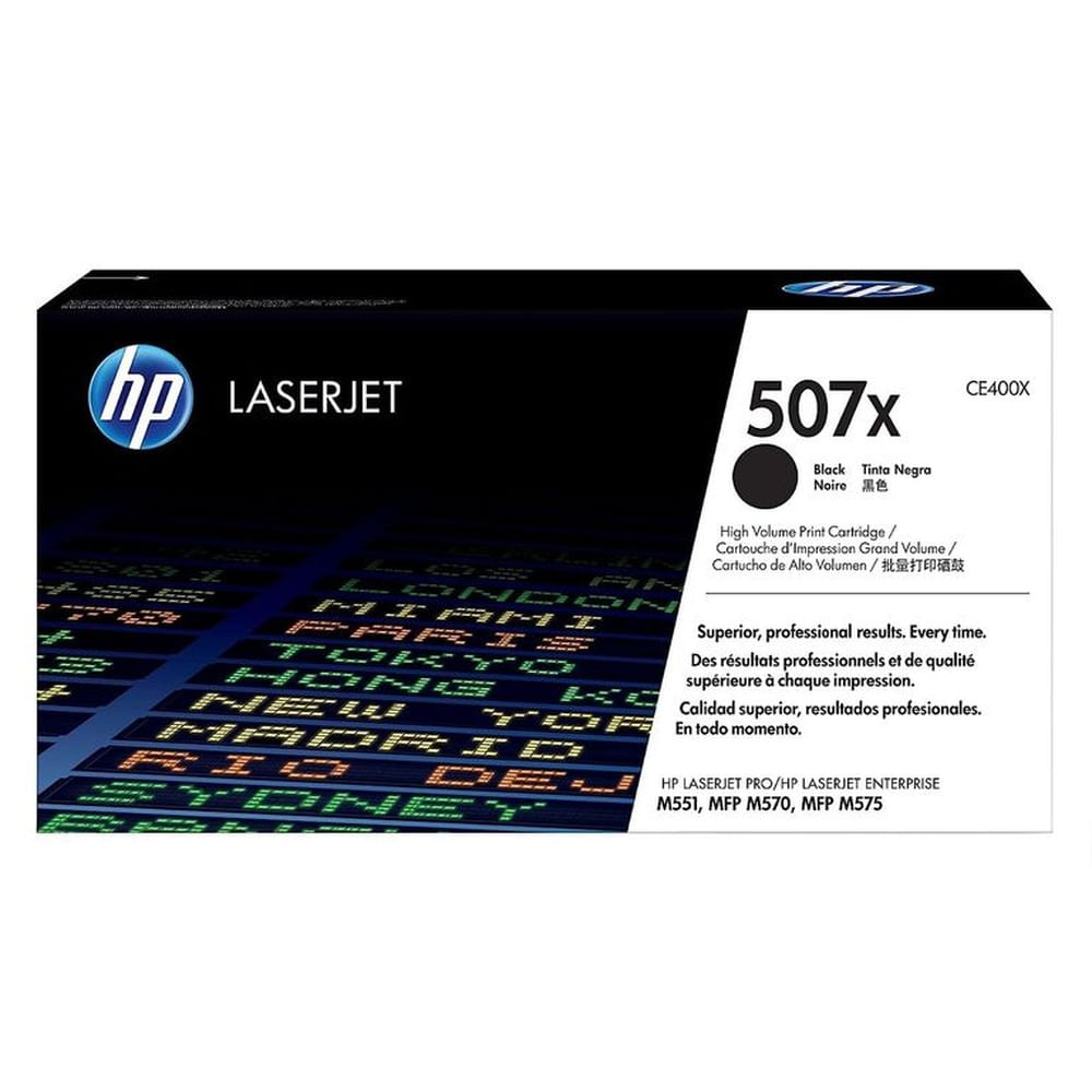 TONER HP 507X NEGRO CE400X L.J. M551 ORIGINAL
