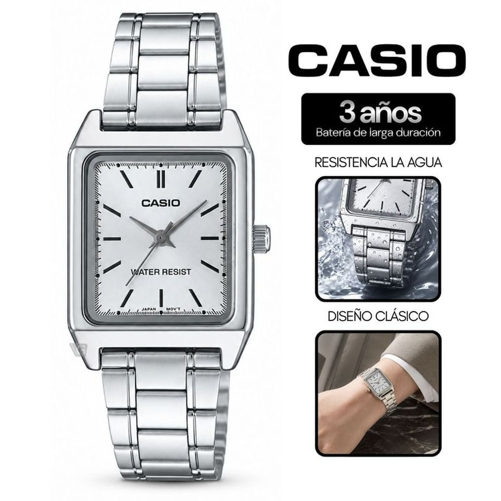 Reloj Casio LTP-V007D-7E Mujer Acero Talla única
