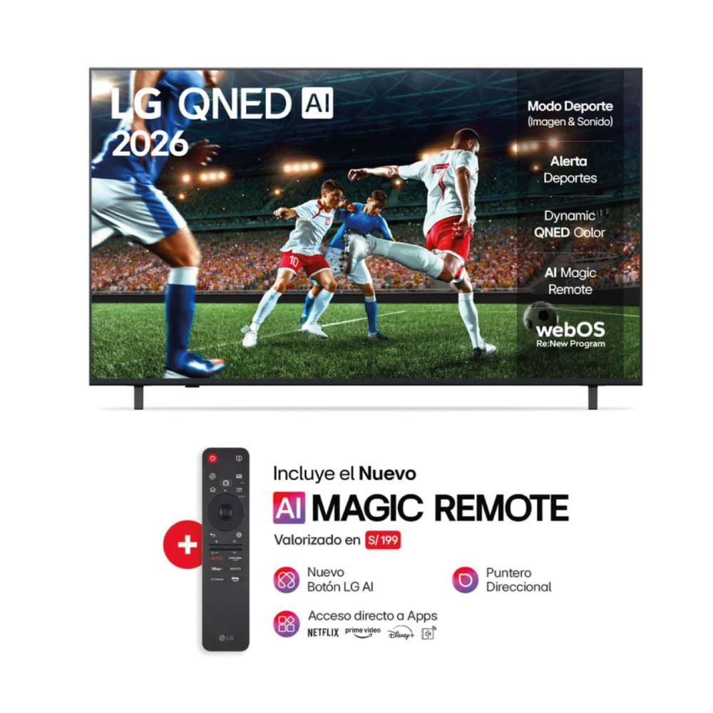Televisor LG 55QNED73ASA 55 Qned 4k ThinQ Ai Smart TV 2026