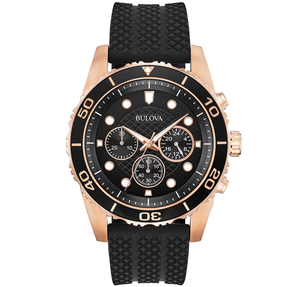 Reloj Bulova 98A192 para Hombre Cronometro Acero inoxidable Oro Rosado