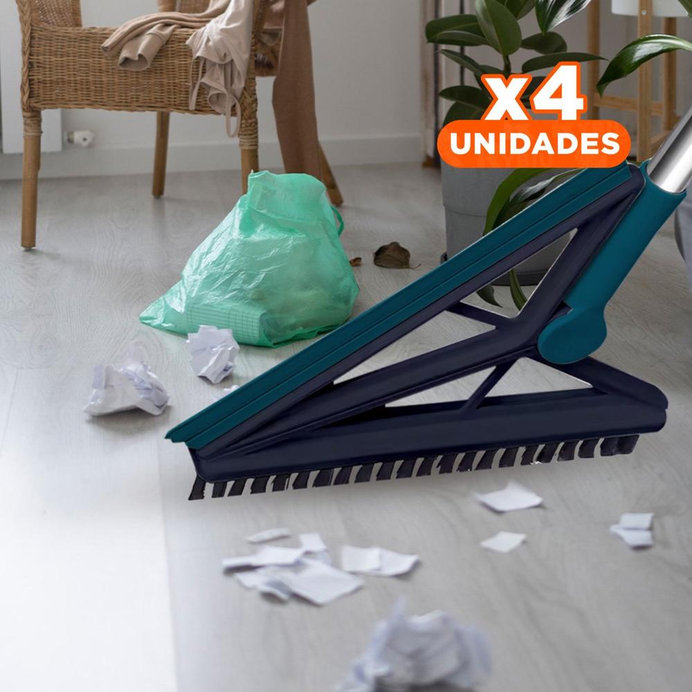 Pack4 Aspirador Portatil y Silicona 2 en 1 para Limpieza Rapida en Casa Verde Y Regalo Sticker