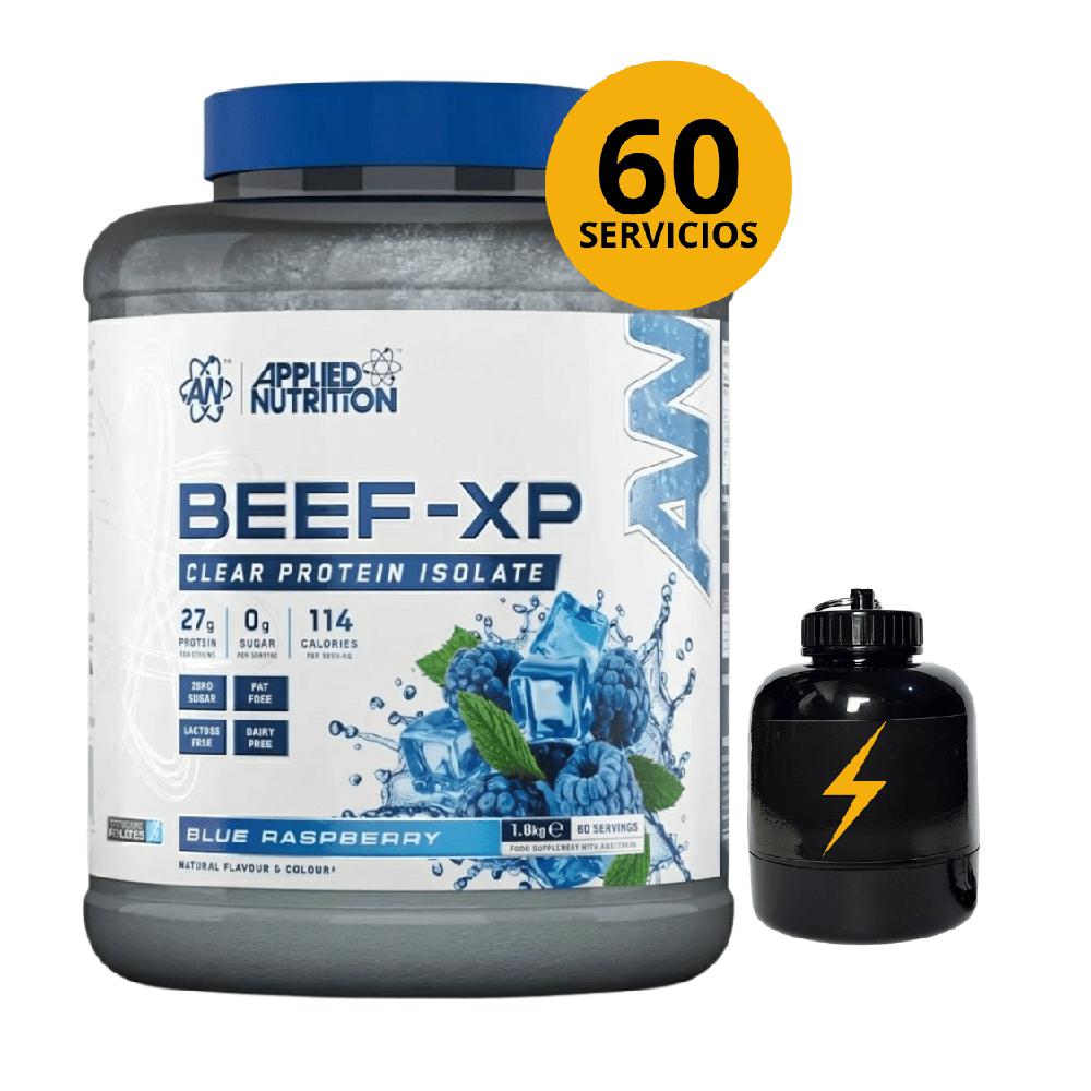 BEEF-XP 1.8KG BEEF PROTEIN SABOR FRAMBUESA AZUL CON PORTAPROTEINAS