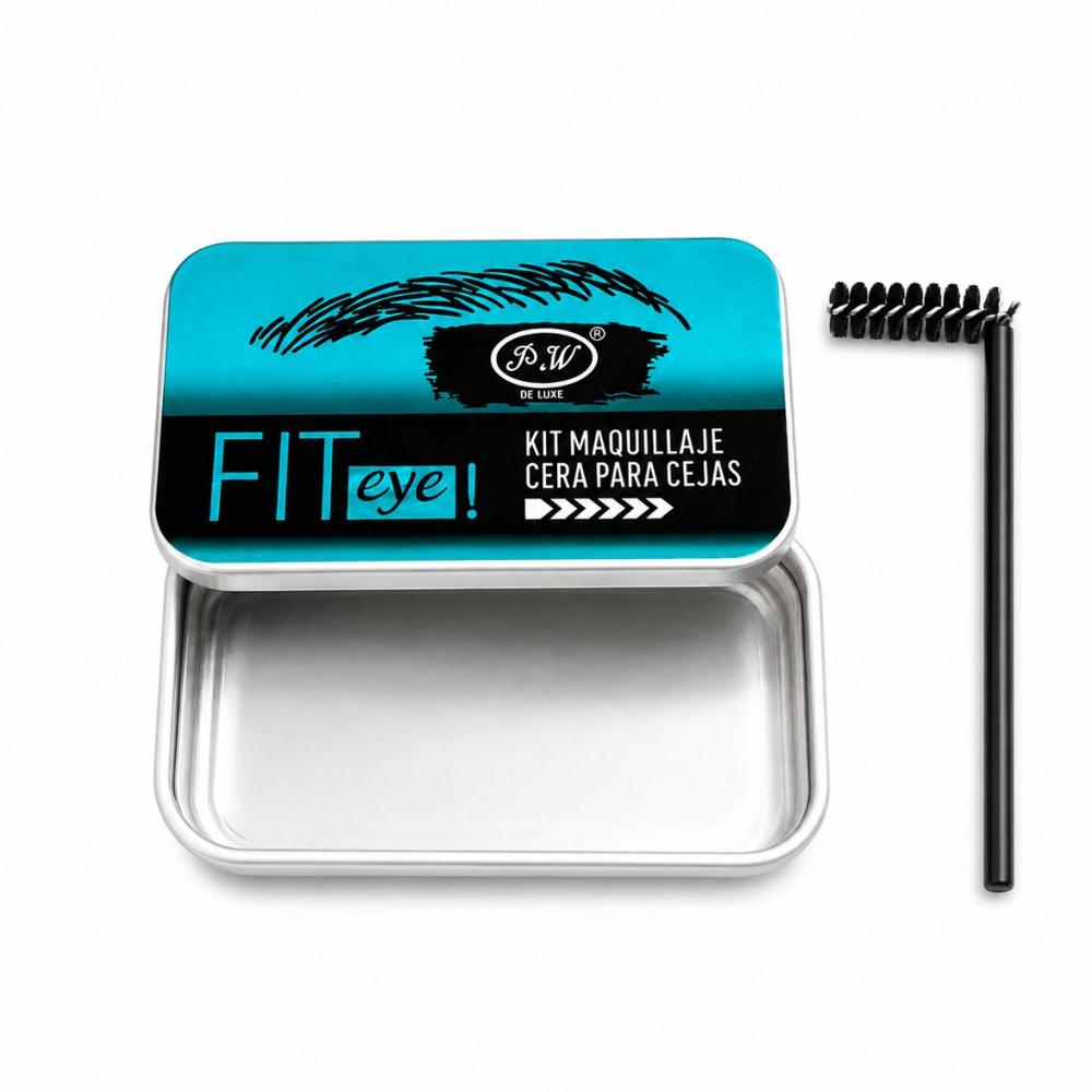 Kit Cera para Cejas FIT Eye 10g con Cepillo Aplicador 90 Fijación y Moldeado