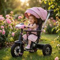 Triciclo para Niños Musical Llantas de Goma Gruesas Bluetooth