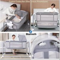 Cuna para Bebe  Funcion Colecho Mecedora Electrica Gris