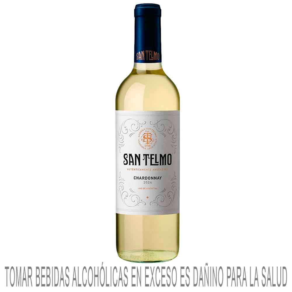Vino Blanco SAN TELMO Chardonnay Botella 750ml