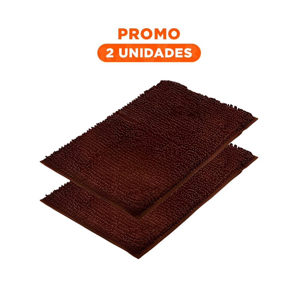 Pack2 Tapiz Rectangular Decorativo de Microfibra 40x60cm Marron para Hogar Y Regalo Sticker