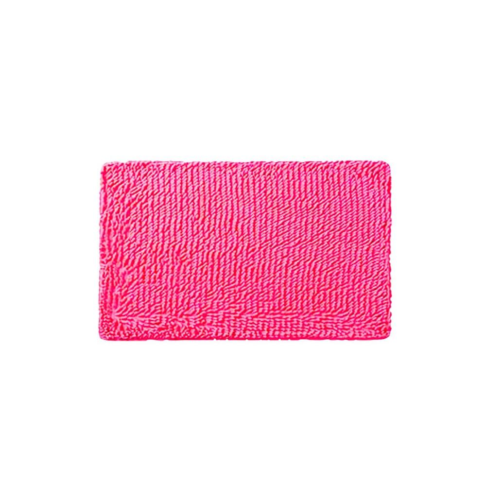 Tapiz Rectangular de Microfibra 40x60cm Fucsia Antideslizante para Bano Y Regalo Sticker