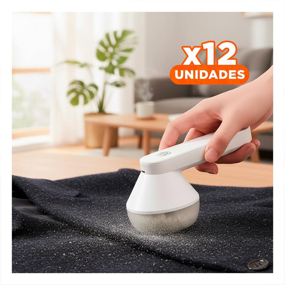 Pack12 Rasurador Blanco Electrico Para Quitar Pelusas Y Bolas De Ropa Y Papel Regalo