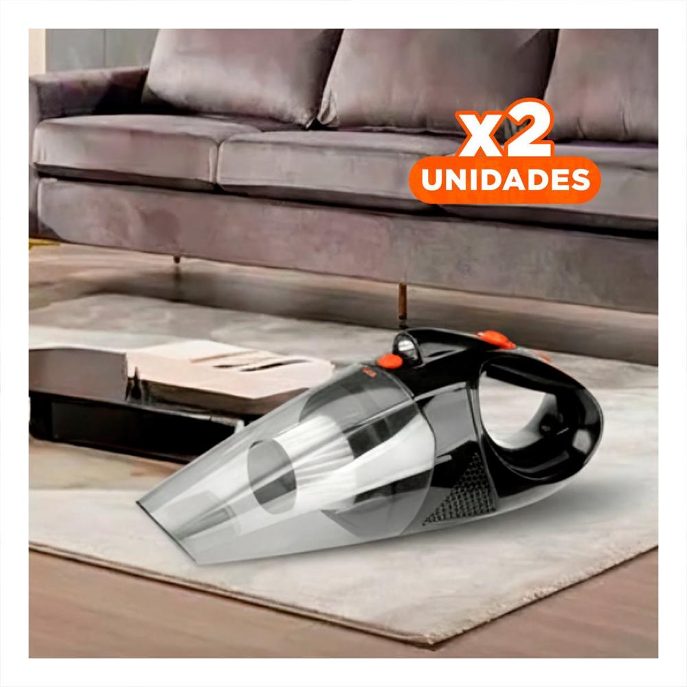 Pack2 Mini Aspiradora con Linterna para Limpieza de Interiores en Casa y Vehiculo