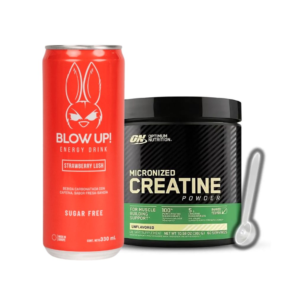Creatina Optimum Nutrition Monohidratada Micronizada - scoop y Lata de regalo