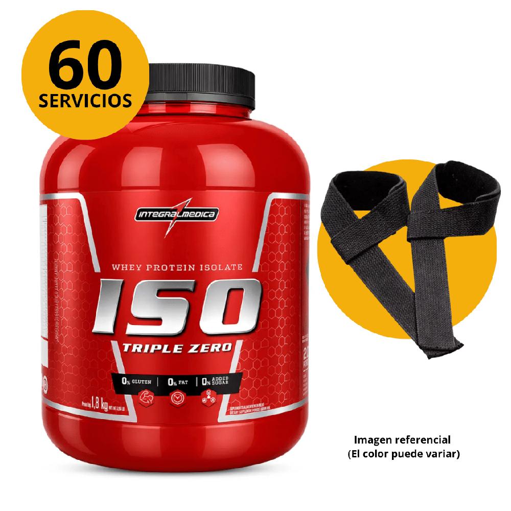 Proteína Iso Triple Zero Integralmedica 1.8 Kg Vainilla CON STRAPS
