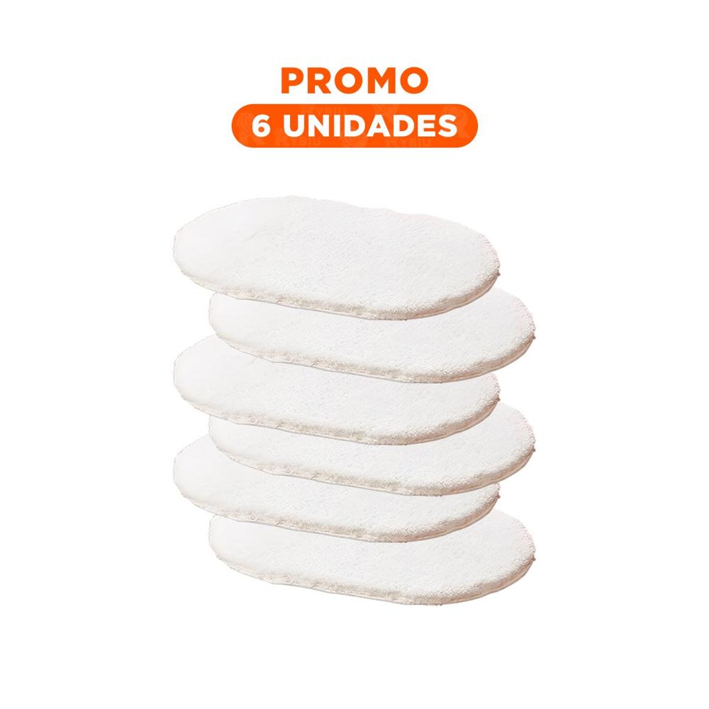 Pack6 Tapiz Ovalado de Microfibra 40x60cm Crema Suave para Espacios Interiores Y Regalo Sticker