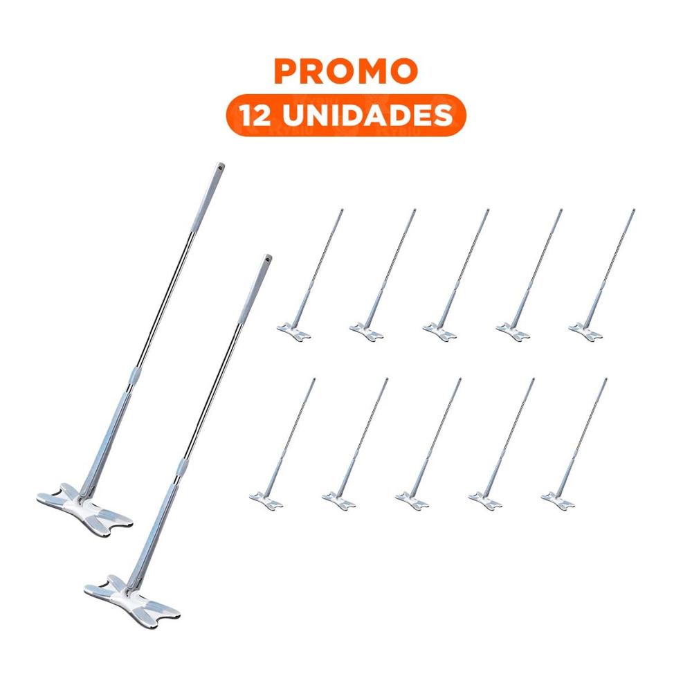Pack12 Plataforma Mariposa Azul Para Fregar Pisos De Forma Rapida