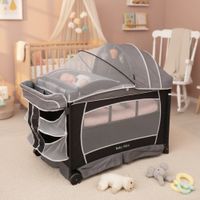 Cuna Corral Para Bebe Grand Cuna Verona Musical Gris