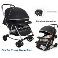 Coche para  Bebe Con  Mecedora Negro 2026
